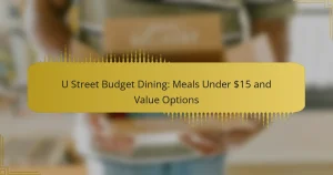 U Street Budget Dining: Meals Under $15 and Value Options